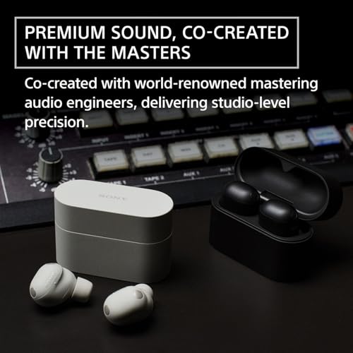 Sony WF-1000XM6 The Best Truly Wireless Noise Cancelling Earbuds (2026 Model), Bluetooth in-Ear Headphones, with Studio-Quality Sound, Up to 24 Hours of Battery Life, Black