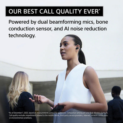 Sony WF-1000XM6 The Best Truly Wireless Noise Cancelling Earbuds (2026 Model), Bluetooth in-Ear Headphones, with Studio-Quality Sound, Up to 24 Hours of Battery Life, Platinum Silver